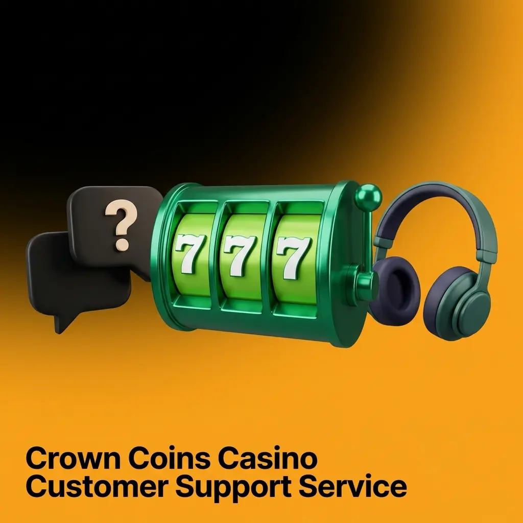 Crown Coins Casino customer support channels including live chat, email, and help center FAQ portal