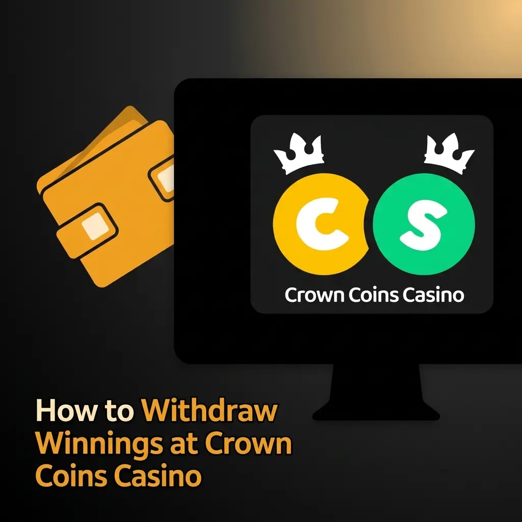 Crown Coins Casino withdrawal process showing cashier redemption steps for Sweeps Coins prizes